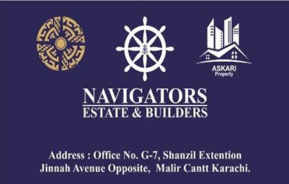 l Estate & Builders Agency, The Navigators Estate & Builders, deals in selling and renting properties in Karachi. One-stop solution for real estate issues.