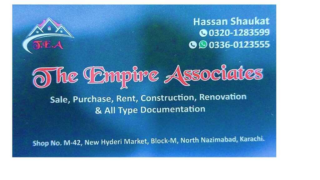 Real estate property agent of Ashiyaan in Karachi with years of experience. Expert property agent in all types of property-related issues.